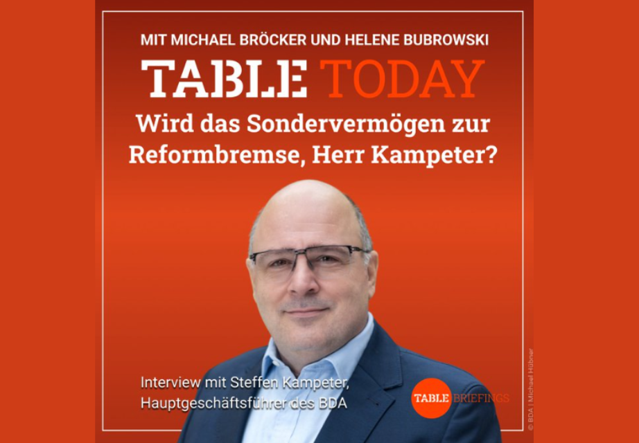 Interview Steffen Kampeter mit Table Today