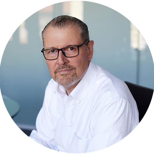 Kreisrundes Portrait von Arbeitgeberpräsident Dr. Rainer Dulger - ©BDA | Chaperon