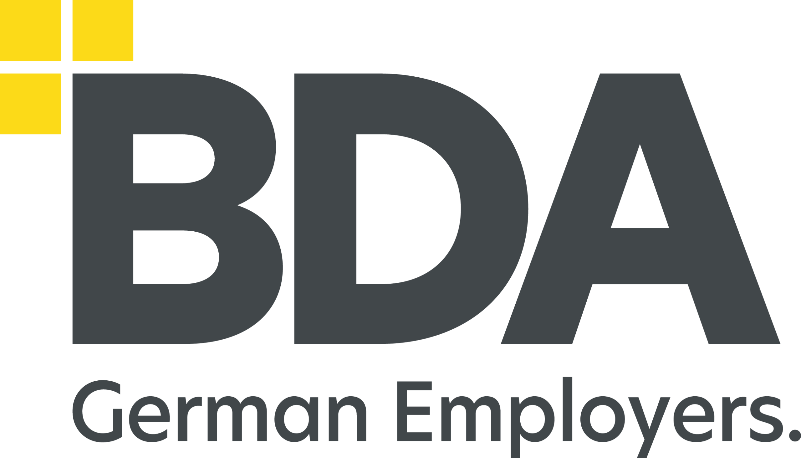 BDA-Logo mit Claim - German Employers.